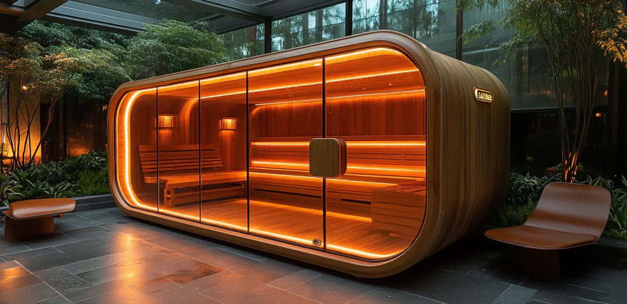 why are saunas made of wood