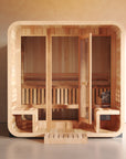 Cube Sauna - FamilyCube with porch, 6 Person