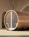 Barrel Sauna - PanoramaView with Porch, 6 Person
