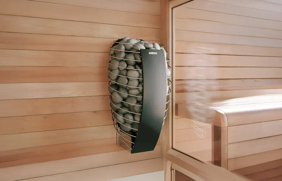 Comparison of our four Harvia heater models showing power output, capacity, control options, and key features to help you choose the perfect match for your CozyCube sauna