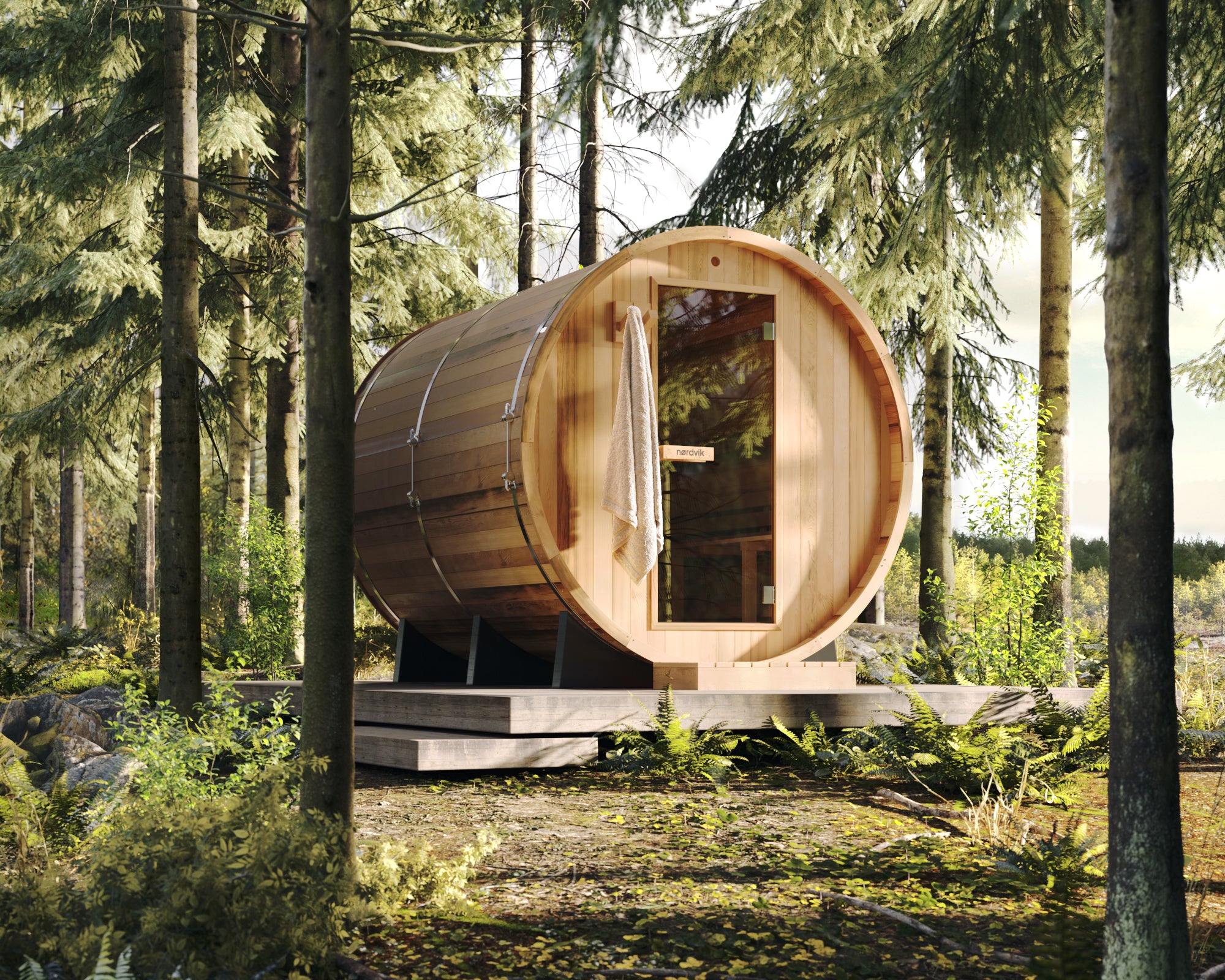 Barrel Sauna - ClassicRound, 8 Person
